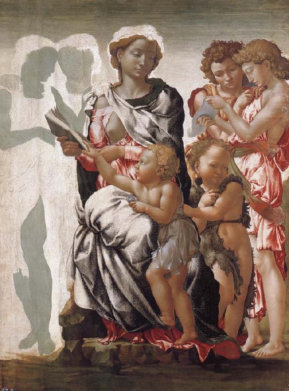 Michelangelo Buonarroti THe Madonna and Child with Saint John and Angels china oil painting image